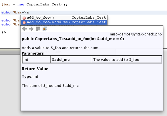 Подсказка кода в Netbeans