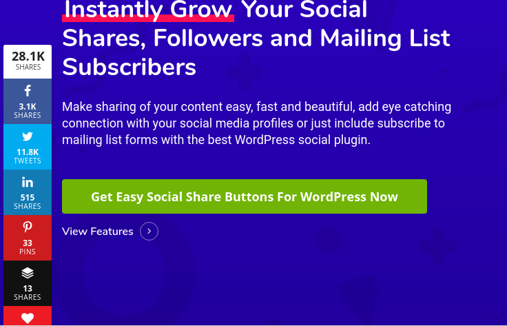 Плагин Easy Social Share Buttons