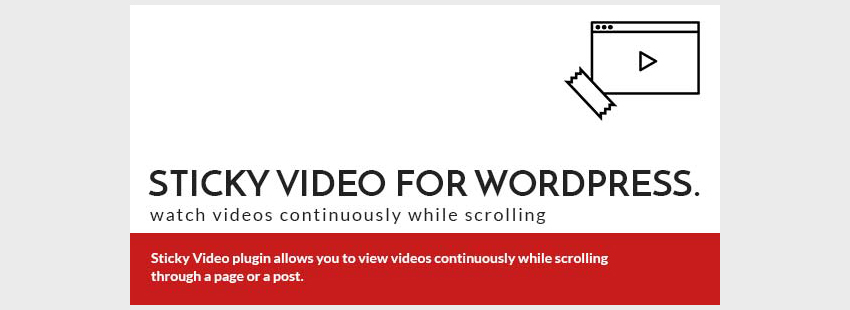 StickyVideo для WordPress