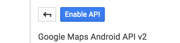 Кнопка включения API