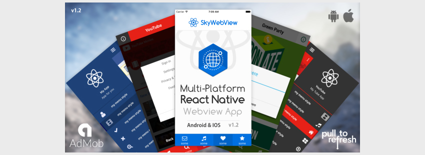 Sky WebviewAndroid and IOS React Native App