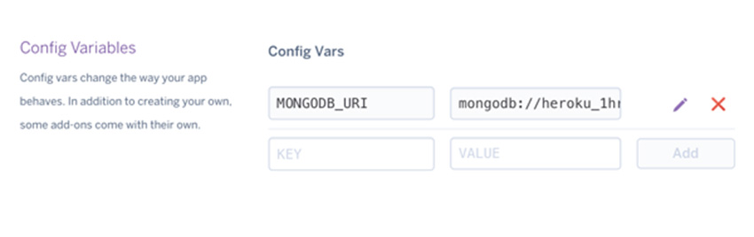 Получить MONGODB_URI