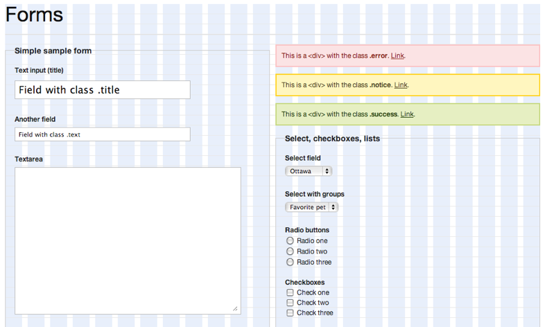 Blueprint Form Tests