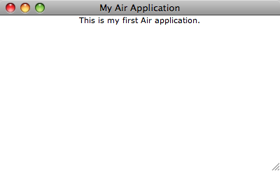 Ваше приложение Air, работающее на MacOsx
