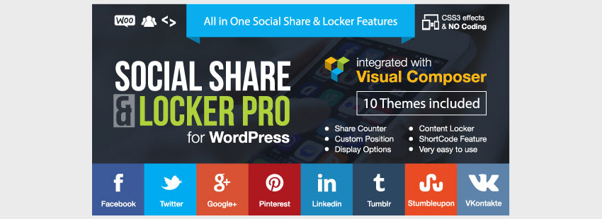 Социальный Share Locker Pro WordPress Плагин