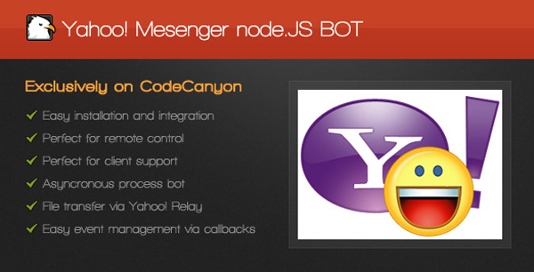 Yahoo Messenger узел JS BOT на рынке Envato