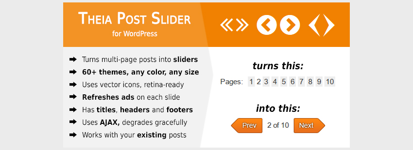 Theia Post Slider для WordPress