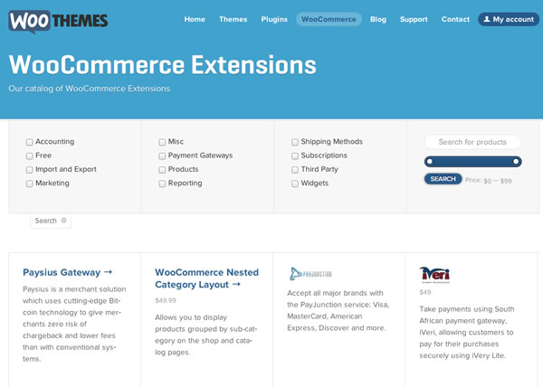 Расширения WooCommerce