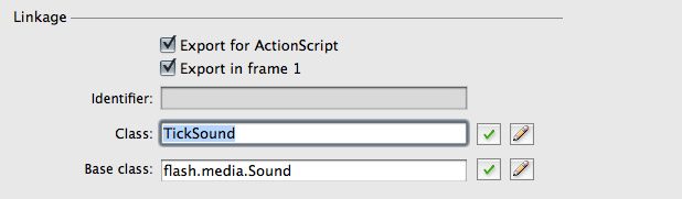 Tick ​​Sound Linkage Settings