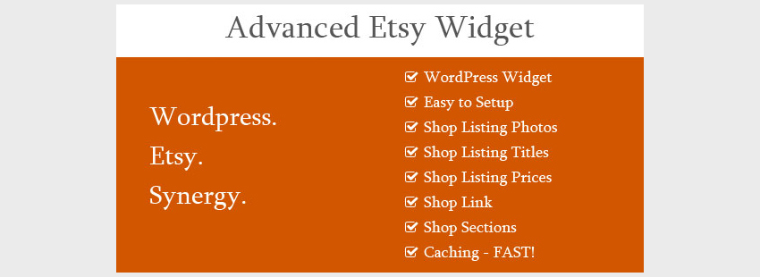 Расширенный Etsy Widget