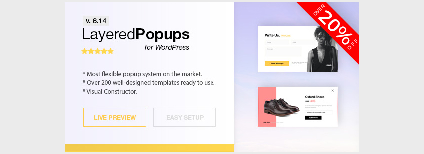 Всплывающий плагин для WordPress - Слоистые всплывающие окна