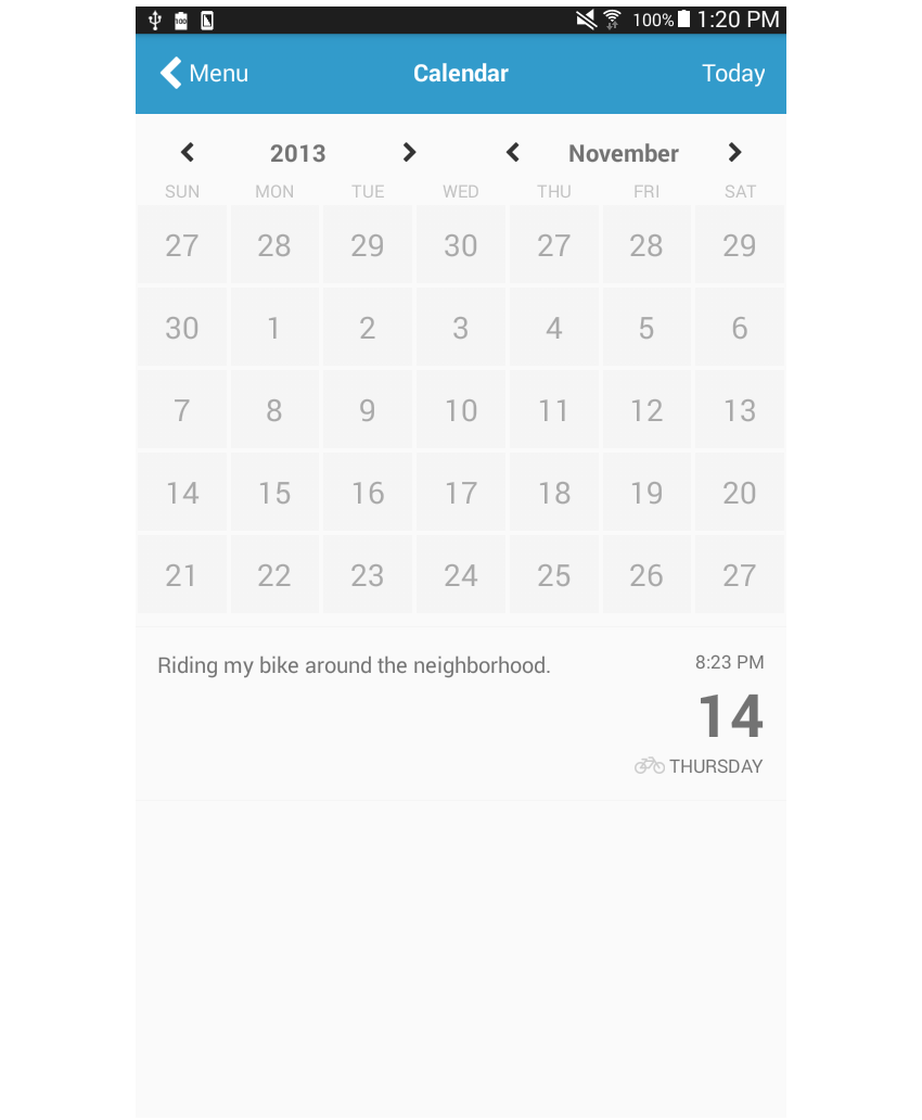 добавлена ​​стилизация страницы календаря в журналы