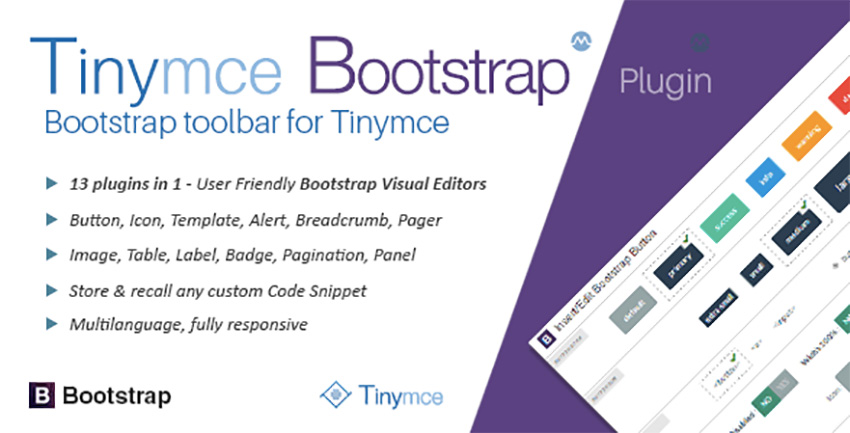 Плагин TinyMCE Bootstrap