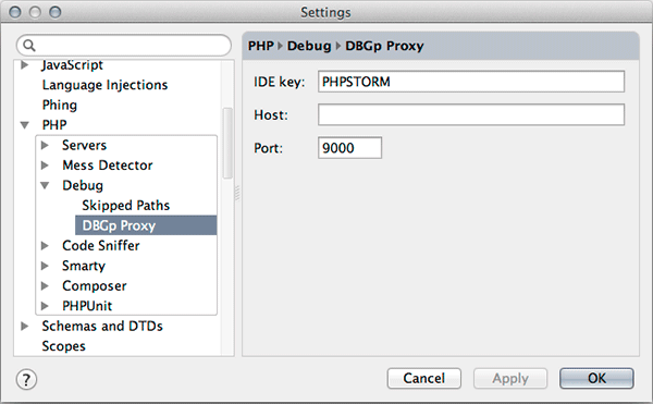 PhpStorm-отладочные-настройки