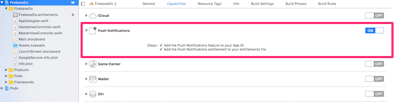 Добавление Push-уведомлений в Xcode