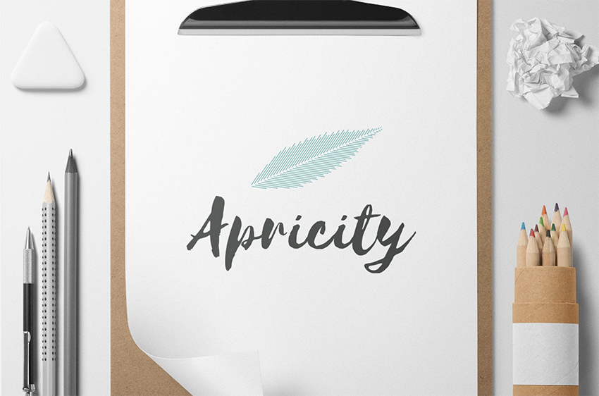 Шаблон логотипа Apricity