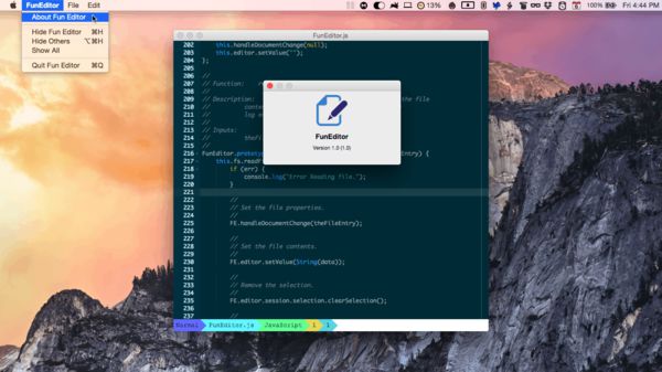 FunEditor на Mac OS X