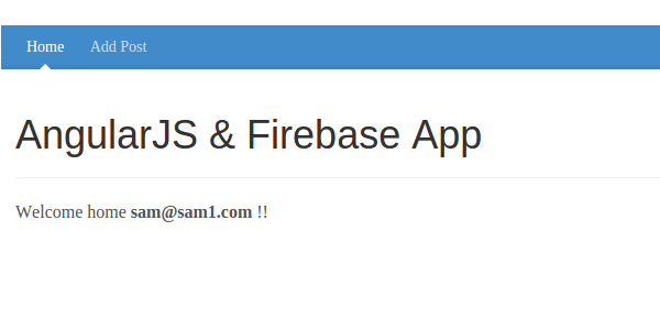 Дом пользователя AngularJS Firebase