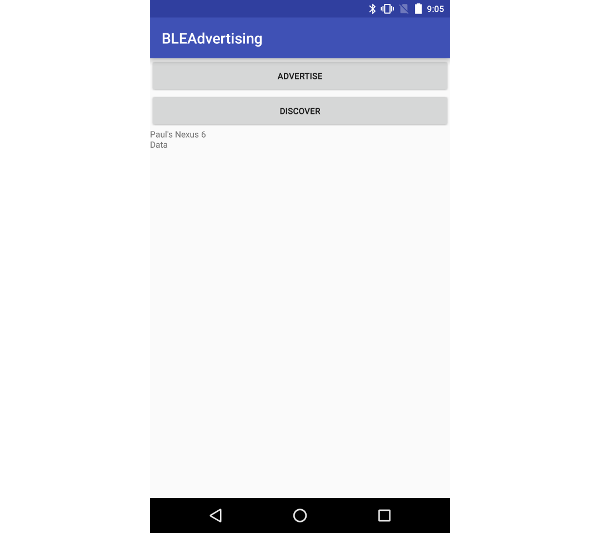 Nexus 5X обнаруживает рекламные пакеты Bluetooth LE от Nexus 6