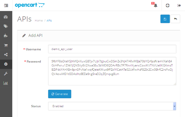 Добавить нового пользователя API