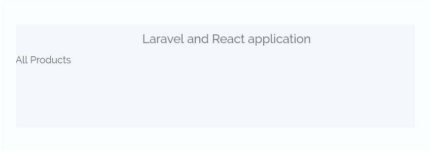 Laravel и React бегут вместе