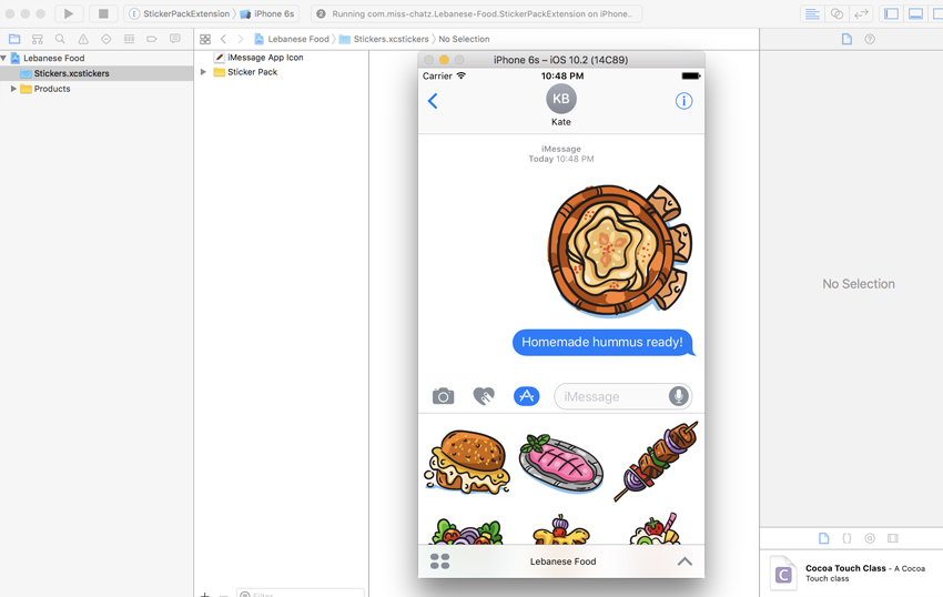 Тестовый прогон стикеров imessage