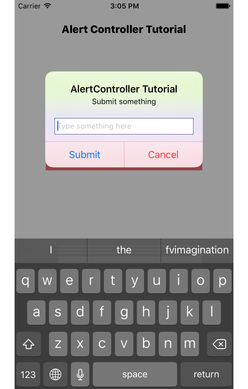 Контроллер оповещений с 1 текстовым полем