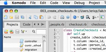Разработка Rails-приложений с Komodo