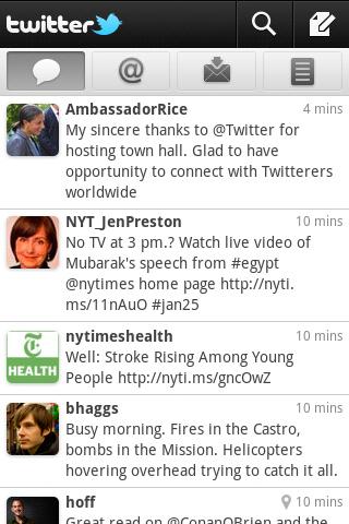 Android Twitter UI
