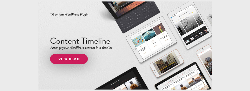 Content Timeline - Отзывчивый плагин WordPress для отображения PostsCategories в скользящей временной шкале