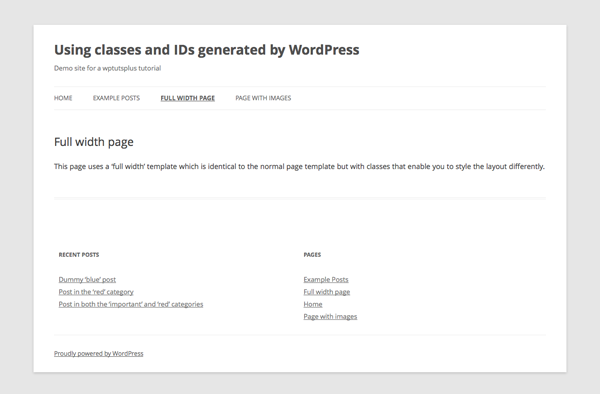 WordPress-порожденных-классы-идентификаторы-5-полная ширина-страница-шаблон