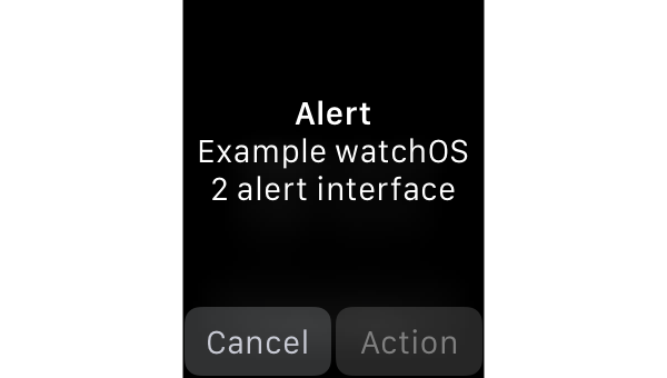 Отображение простого предупреждения на watchOS 2