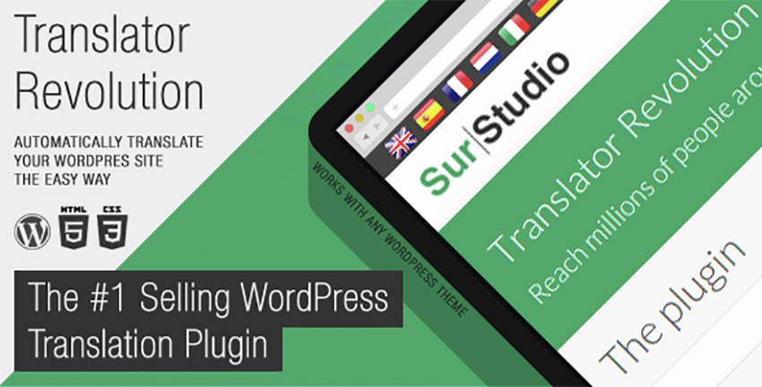 Ajax Translator Revolution Плагин для WordPress