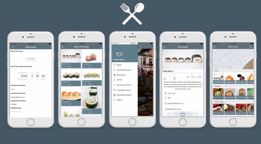 Шаблон приложения iOS 20 от Ресторатора
