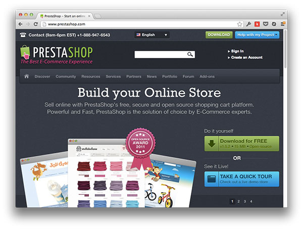 Сайт Prestashop