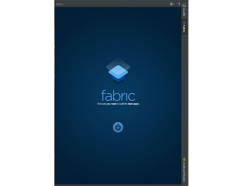 Экран приветствия Fabric в Android Studio