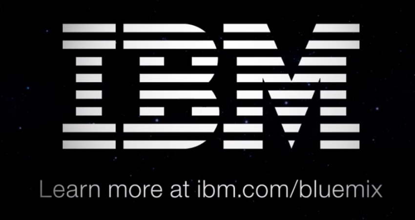 IBM Bluemix IoT Arm Gestures - логотип IBM и ссылка Bluemix