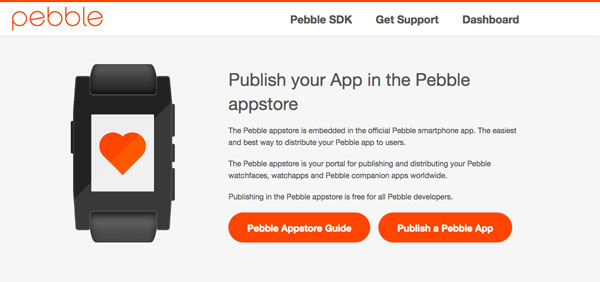 Опубликовать приложение Pebble