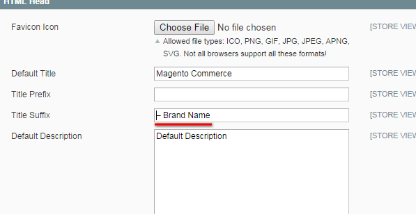 Adding title suffix in Magento HMTL Head