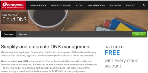 Альтернативы Amazon AWS - RackSpace Cloud DNS