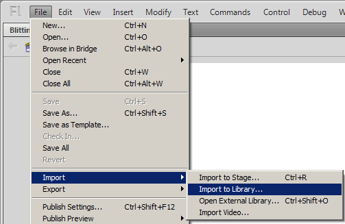 Файл | Импорт | Импорт в библиотеку ...