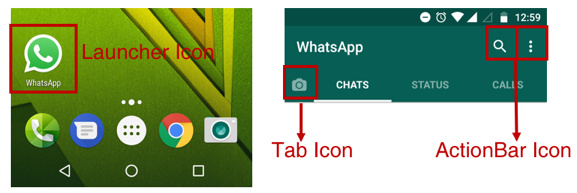 WhatsApp Icons Example
