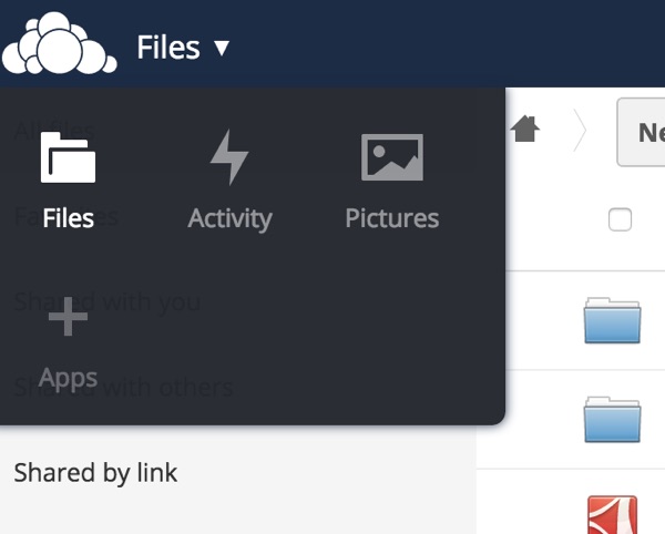 OwnCloud Files Apps Добавить