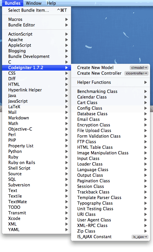 CodeIgniter Bundle