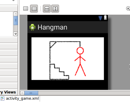 Android Hangman Game Layout