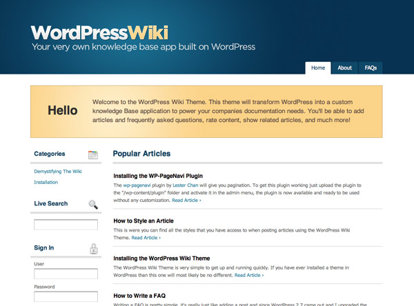 WordPressWiki