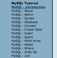 MySQL Tizag