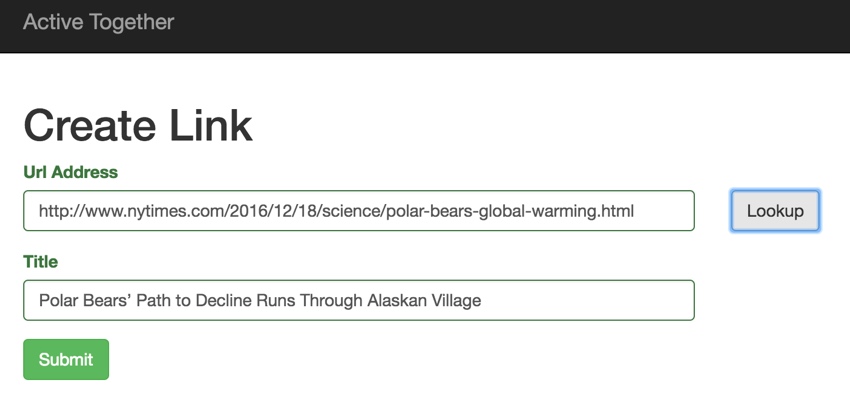 New York Times API - создайте форму ссылки с URL-адресом NYT Story и заголовком из API поиска статей