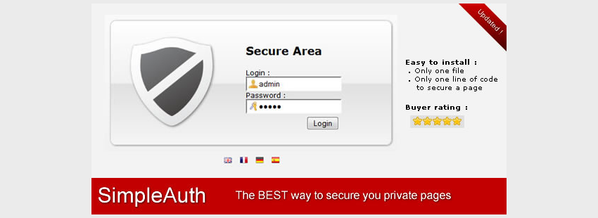 SimpleAuth Очень простая система безопасного входа