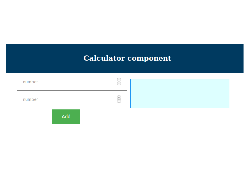 Интерфейс компонентов калькулятора